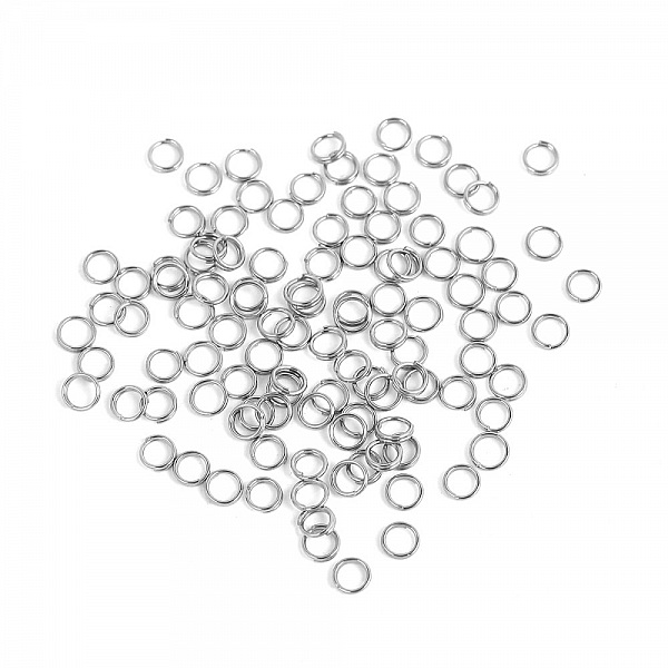 20 dubbla kopplingsringar 05 mm rostfri