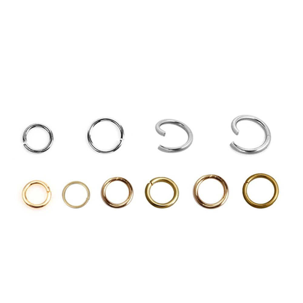 20 öppna anslutningsringar 08 mm Rostfritt