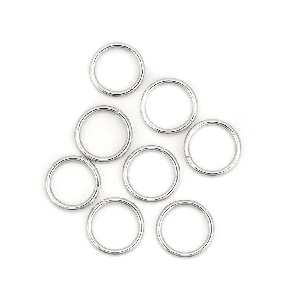 20 öppna anslutningsringar 13 mm Rostfritt