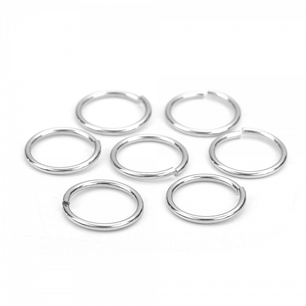 20 &ouml;ppna anslutningsringar 15 mm Rostfritt