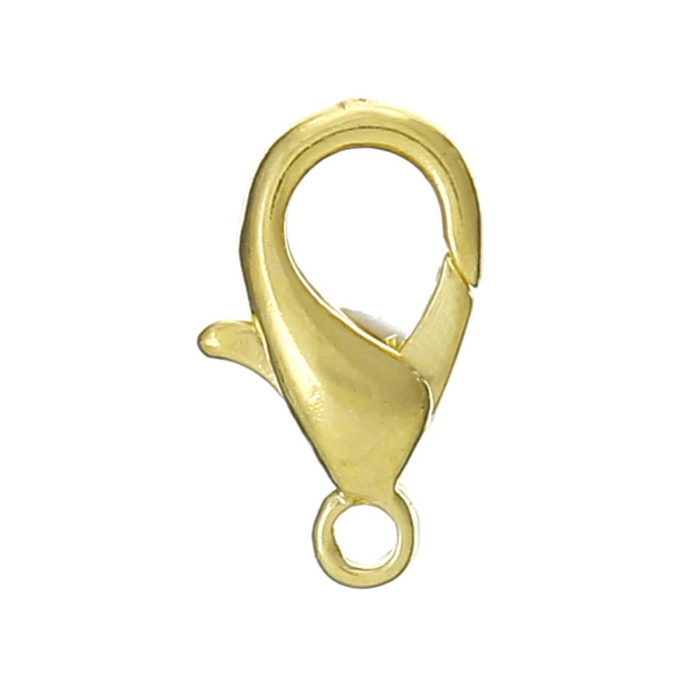 20 karbinhakarbiner 10 x 06 mm guldpläterade