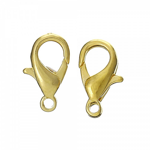 20 karbinhakarbiner 10 x 06 mm guldpl&auml;terade