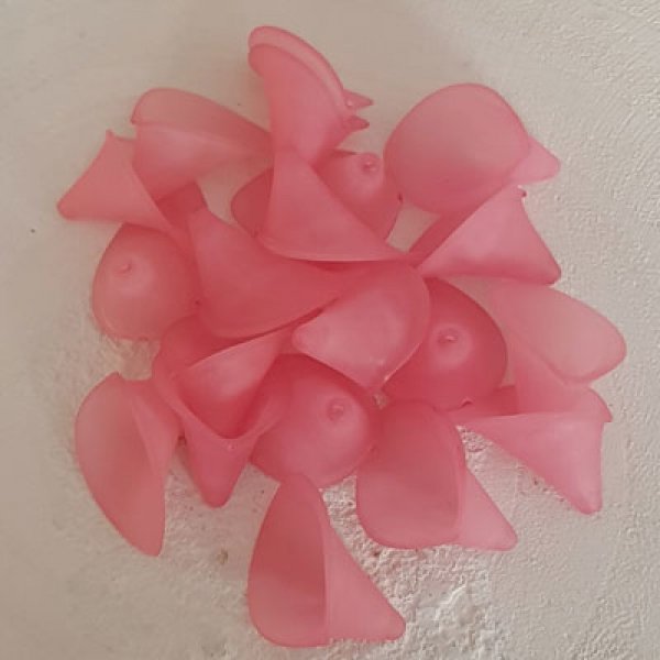 20 m&ouml;rkrosa Arumblommor sm&aring;