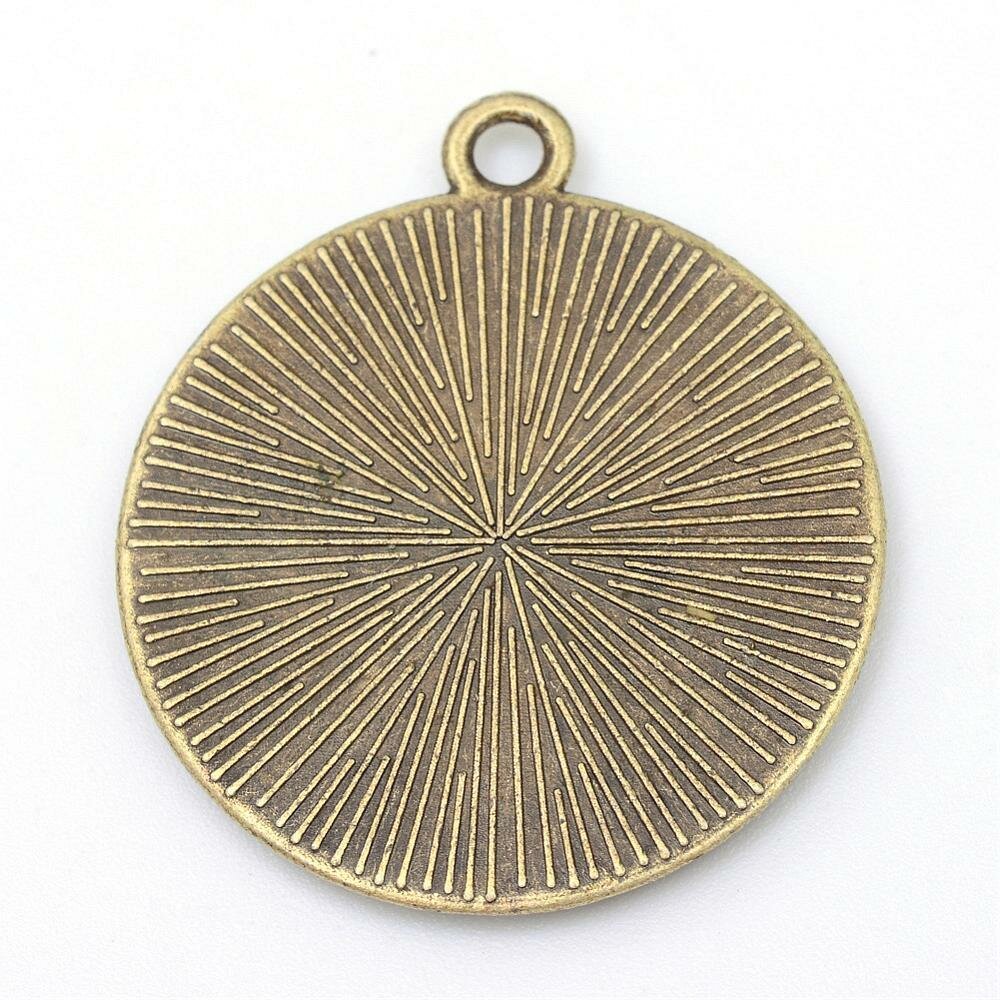 20 x 20mm Brons cabochon hållare, cabochon hängare 34AB