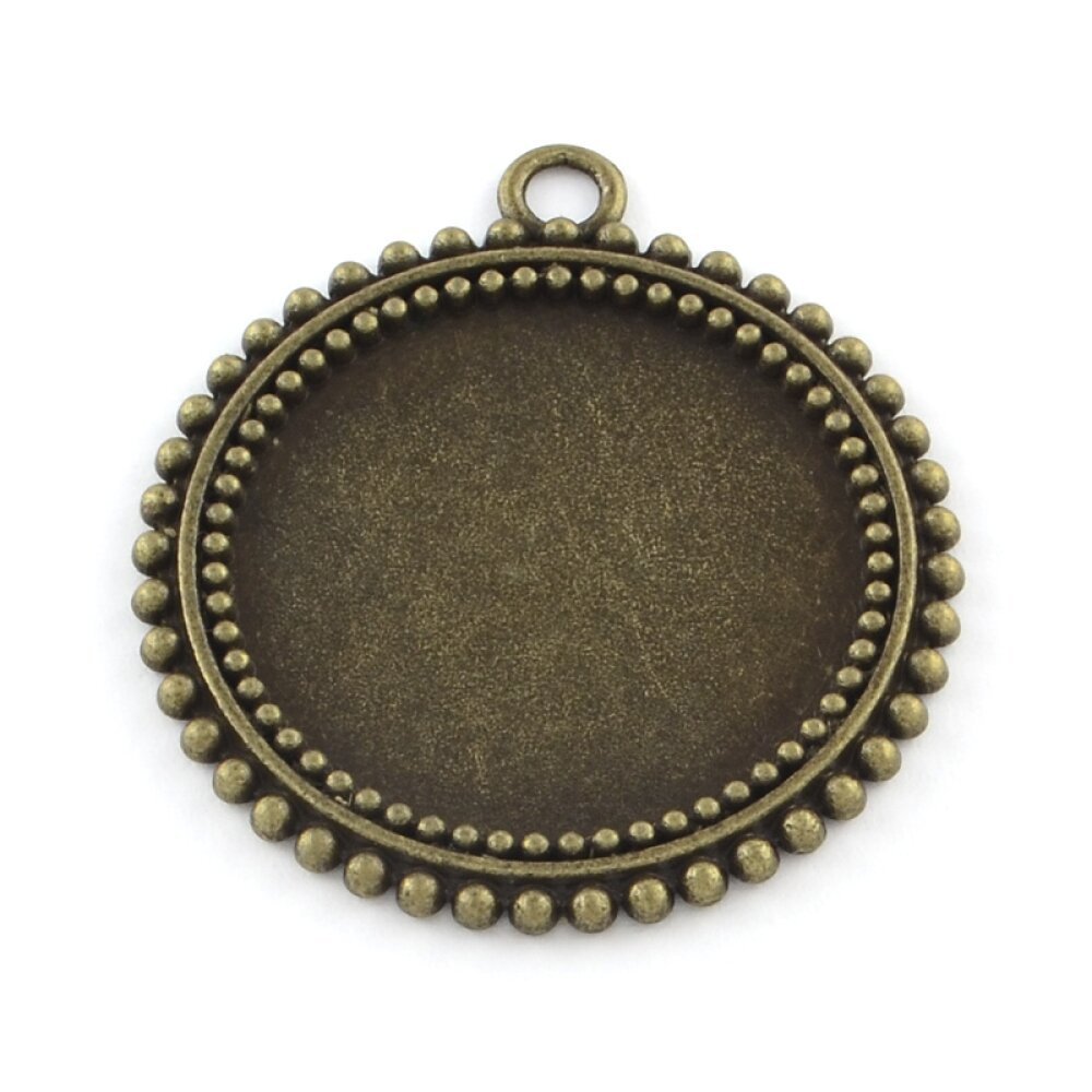 20 x 25mm brons cabochon hållare, cabochon hängare 31AB
