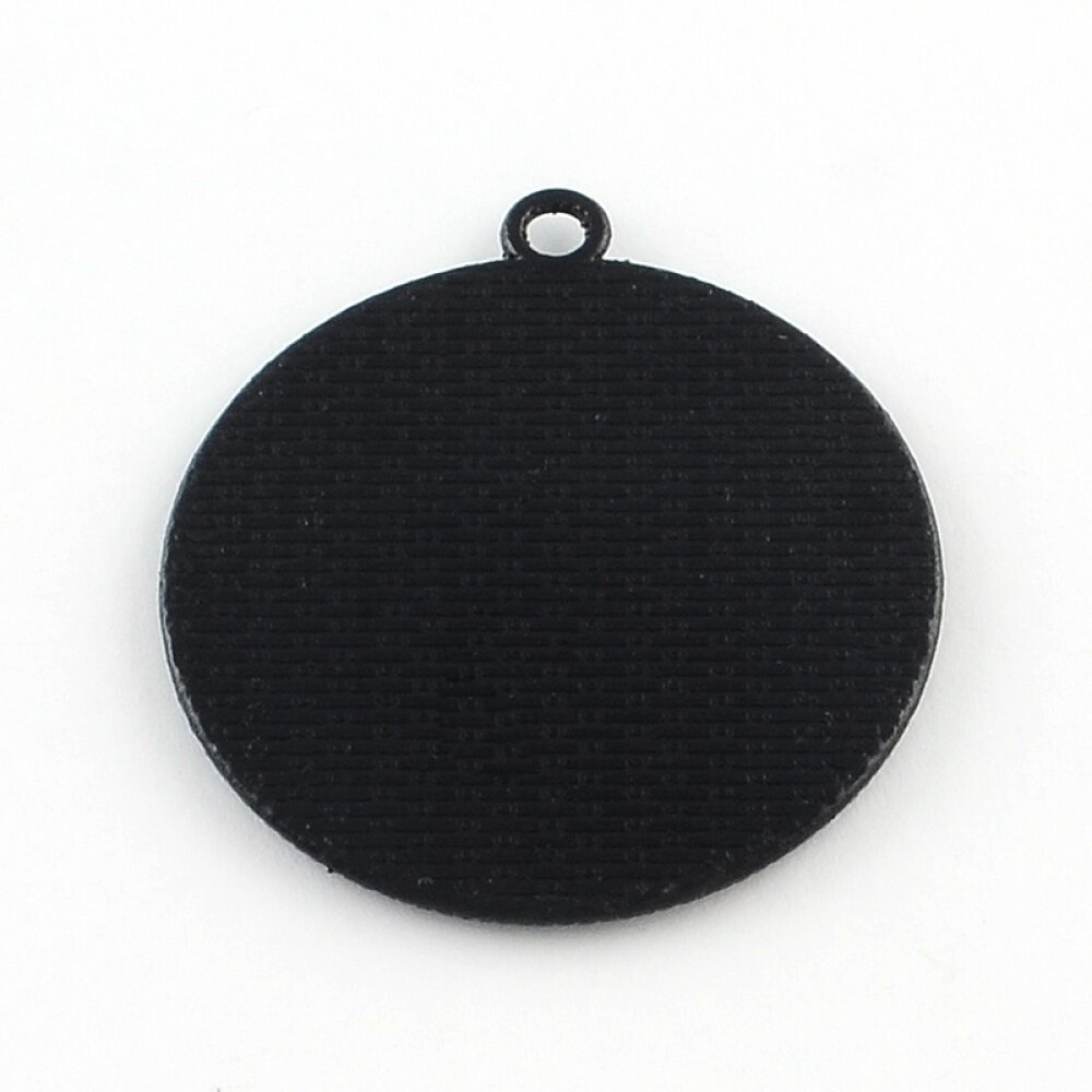 20 x 30mm svart cabochon hållare, cabochon hängare 06NR