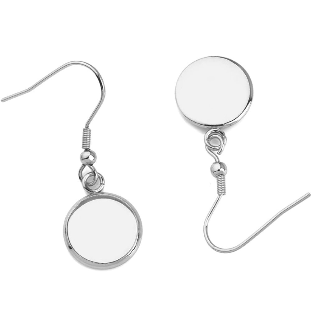 20 hållare för örhängen 16 mm N°06 Silver