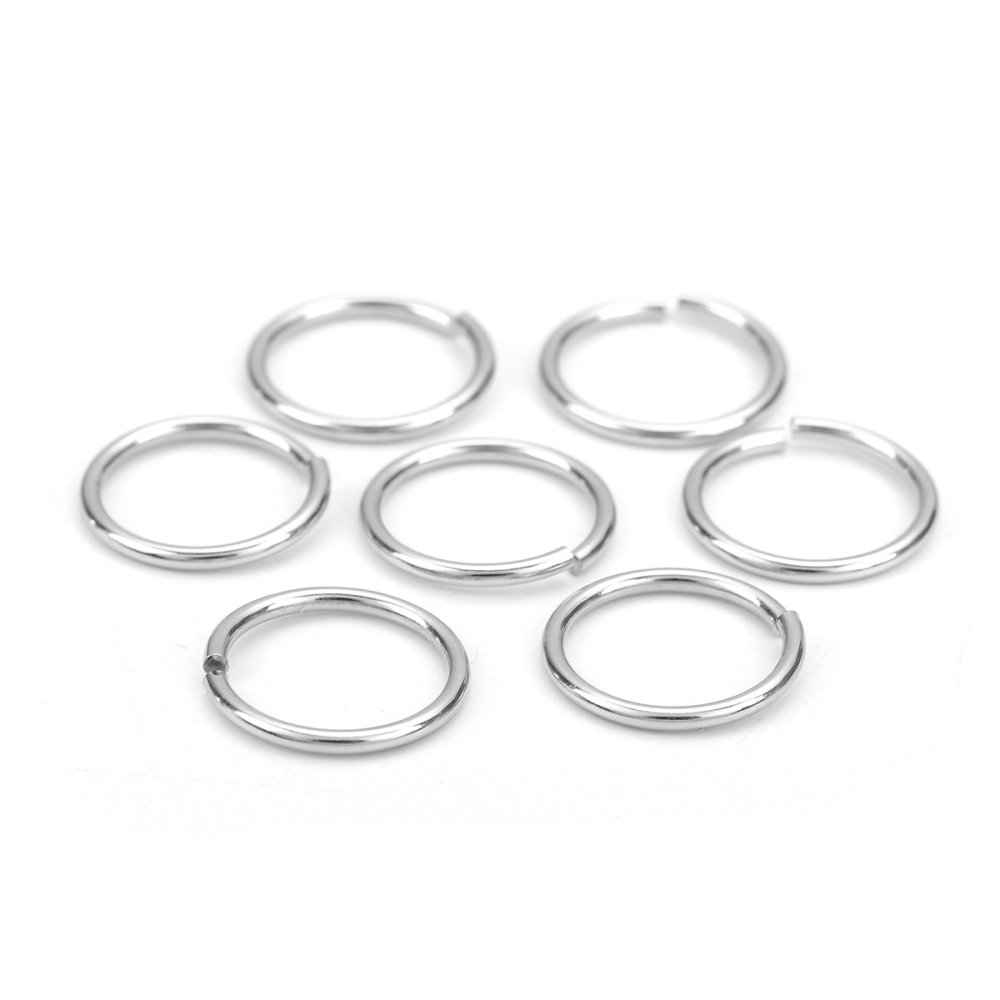 2 öppna anslutningsringar 15 mm rostfri