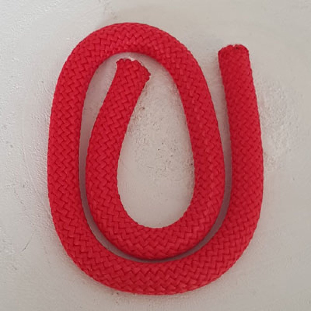 40 cm klätterrep runt 10 mm Röd