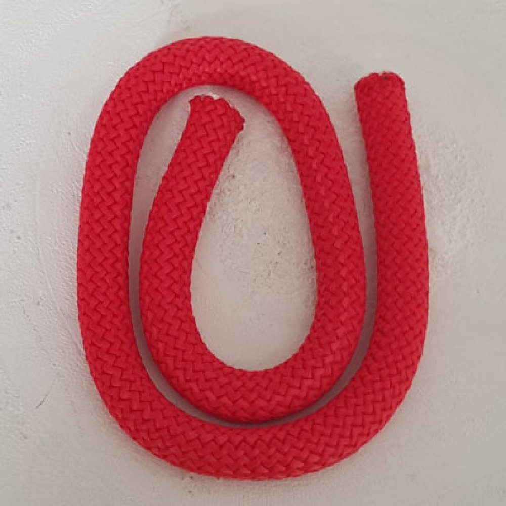 40 cm klätterrep runt 10 mm Röd
