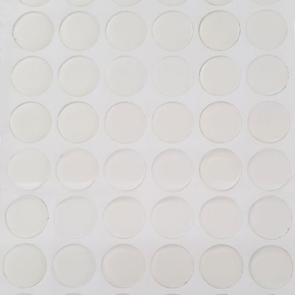 4 sj&auml;lvh&auml;ftande 25 mm genomskinliga cabochons i harts