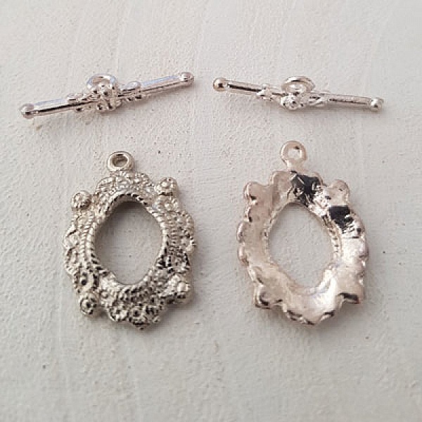 5 vridsp&auml;nnen med runt m&ouml;nster i silver N&deg;08