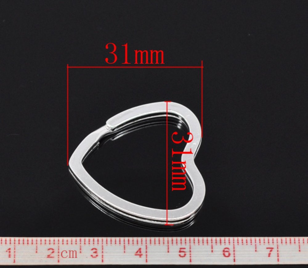 Hjärtformad nyckelring 31 x 31 mm