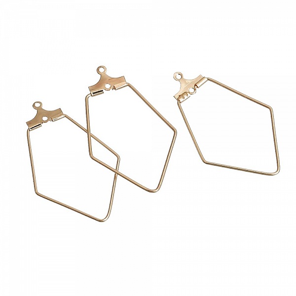 Diamond Primer Gold Earring Holder N&deg;02 x 10 stycken