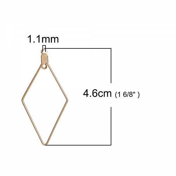 Diamond Primer Gold Earring Holder N&deg;01 x 1 st.