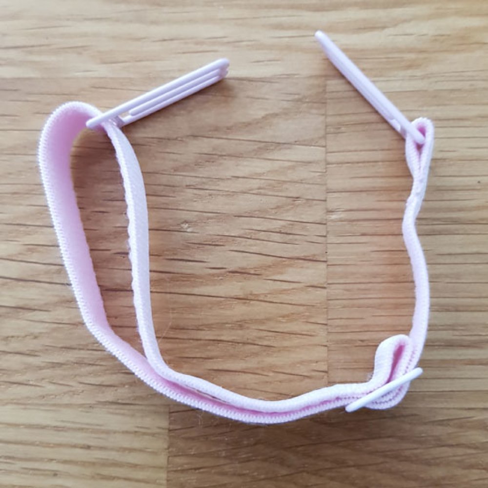 Elastiskt band 10 Justerbara maskförlängningar öronkrok Vit