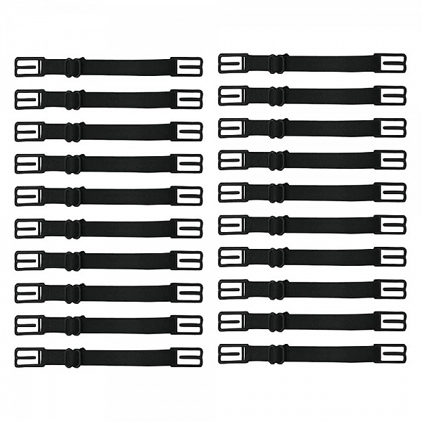 Elastiskt band 20 Justerbara maskf&ouml;rl&auml;ngningar &ouml;ronkrok Svart maskf&ouml;rl&auml;ngning