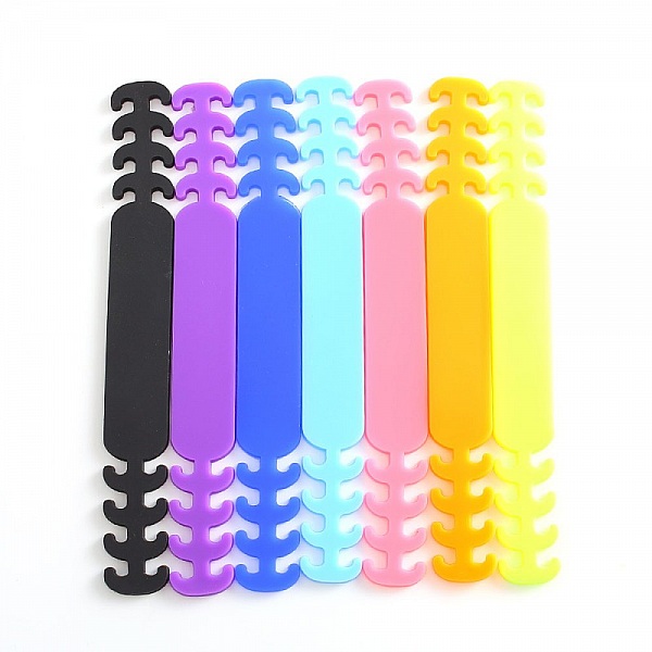 Elastiskt band 5 Justerbara &ouml;ronskydd f&ouml;r mask Violet