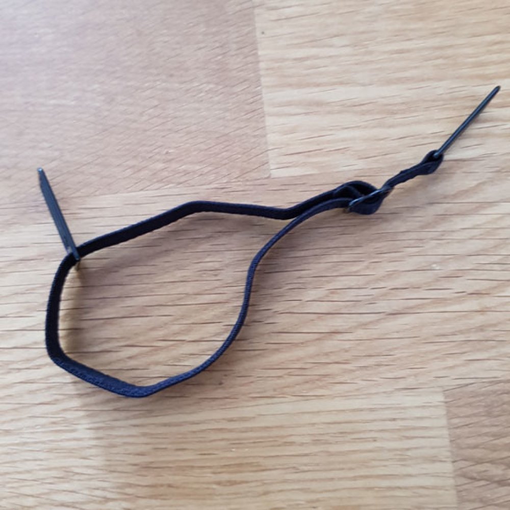 Elastiskt band Justerbar maskförlängning Öronkrok Svart maskförlängning
