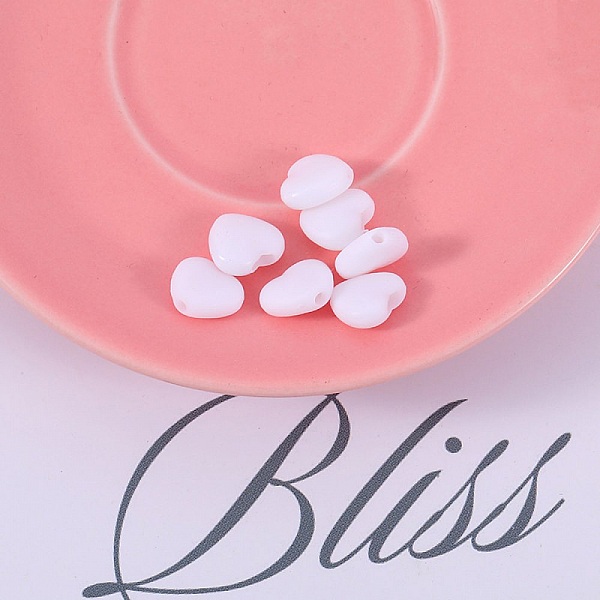 Elastiskt band med vitt gummihj&auml;rta sp&auml;nne N&deg;04 x 10 stycken