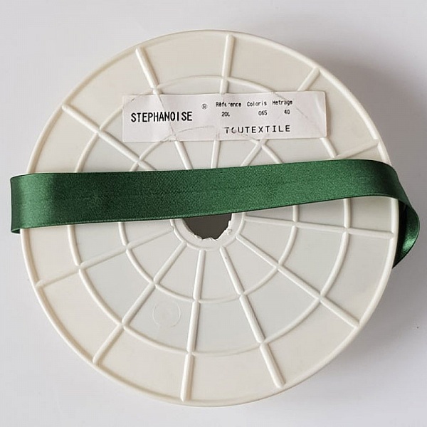 Bias sl&auml;t All Textile Satin 1 meter krage 65 M&ouml;rkbrun