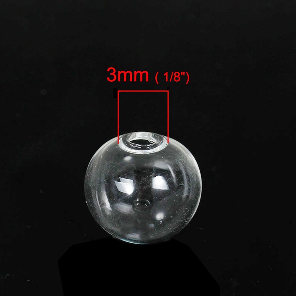 Glaskulor runda 10mm 20 stycken att fylla
