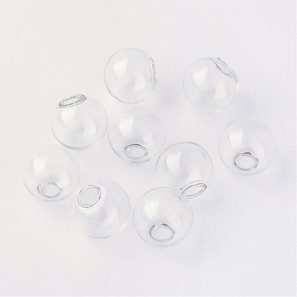 Glaskulor runda 08mm 10 stycken att fylla
