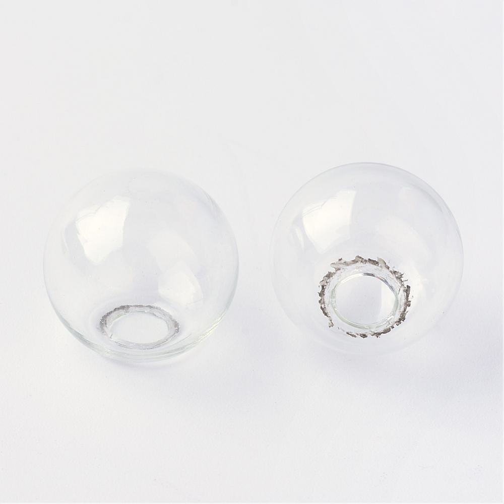 Glaskulor runda 08mm 10 stycken att fylla