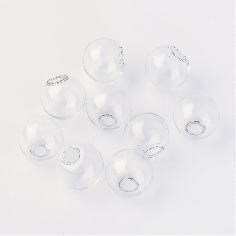 Glaskulor runda 08mm 50 stycken att fylla