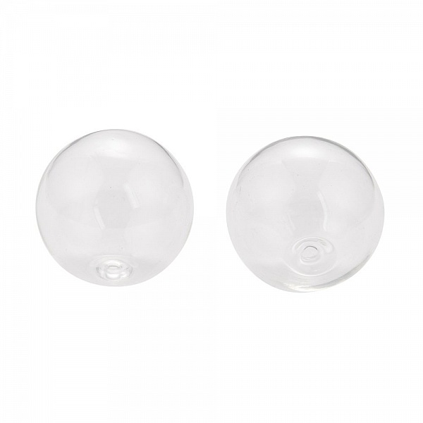 Boules en verre ronde de 28mm 10 pi&egrave;ces
