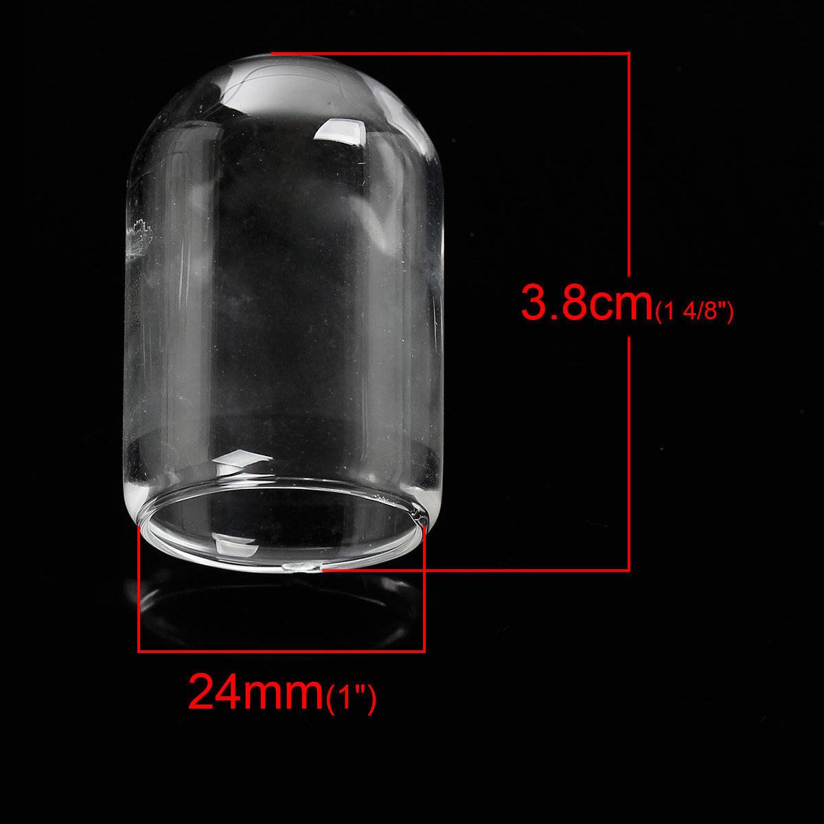 Glaskulor för att fylla rör 02 på 38 mm 3 st.