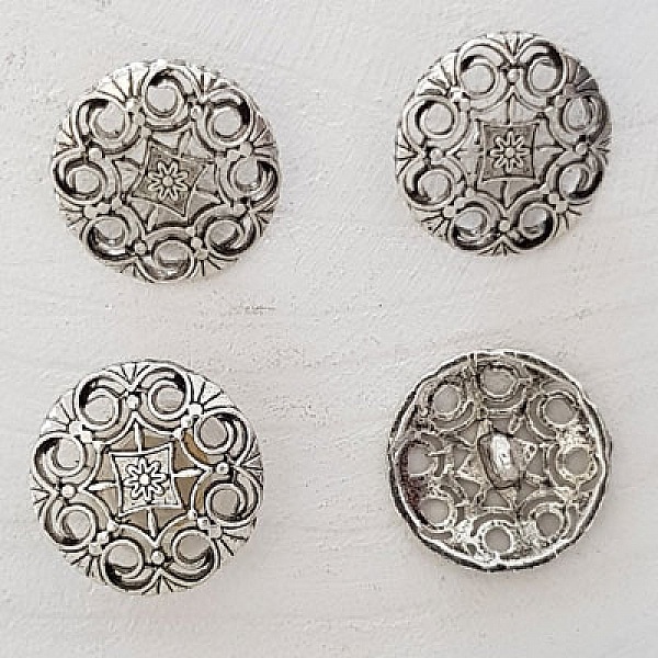 Silverknapp N&deg;16 21 mm rund