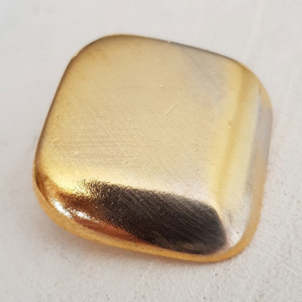 22 mm fyrkantig guldknapp N°08