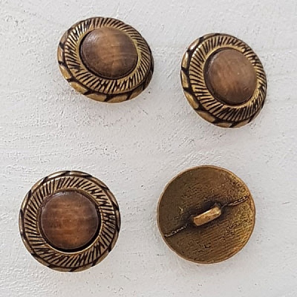 Knopp nr 15, 15 mm rund