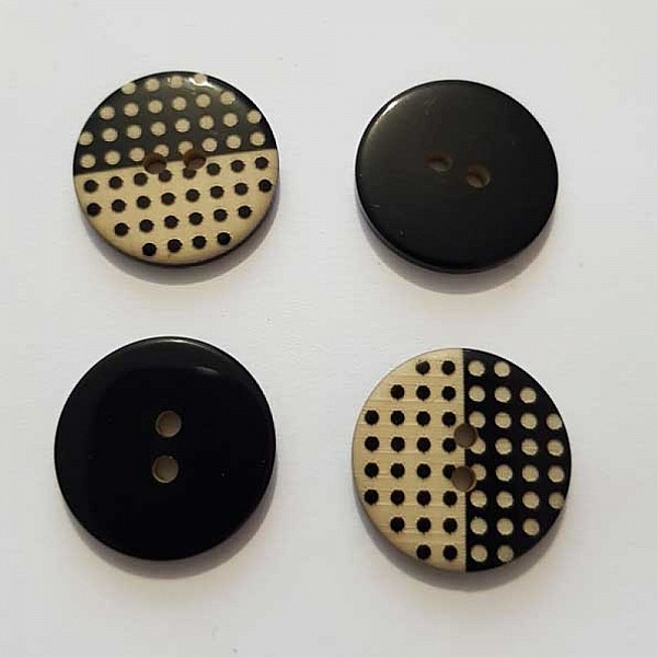 Bouton Rond 18 mm Cr&egrave;me N&deg;005