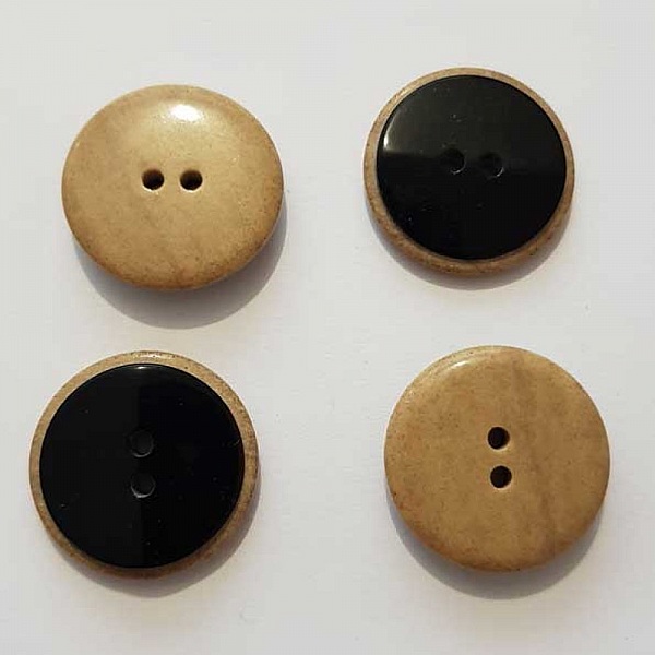 Bouton Rond 23 mm Beige N&deg;004