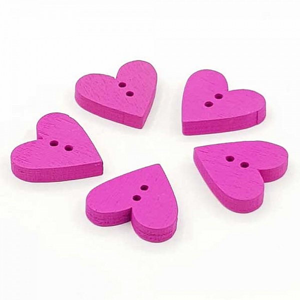 Lila hj&auml;rtknapp N&deg;01-01