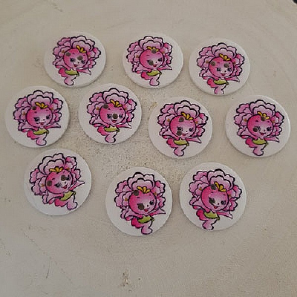 Tr&auml;knopp blommor 30 mm N&deg;02 x 10 stycken