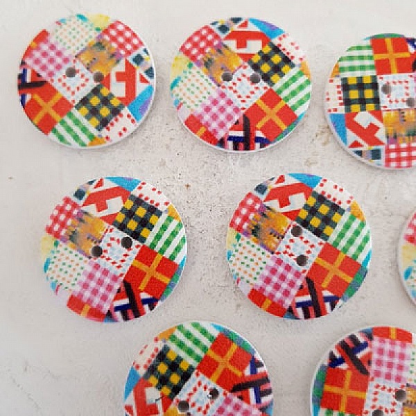 Tr&auml;knopp blommor 30 mm N&deg;03 x 10 stycken