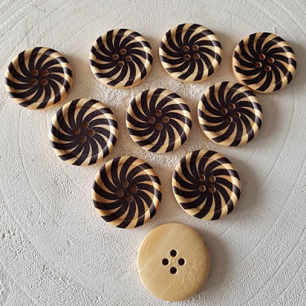 Tr&auml;knopp blommor 30 mm N&deg;16 x 10 stycken