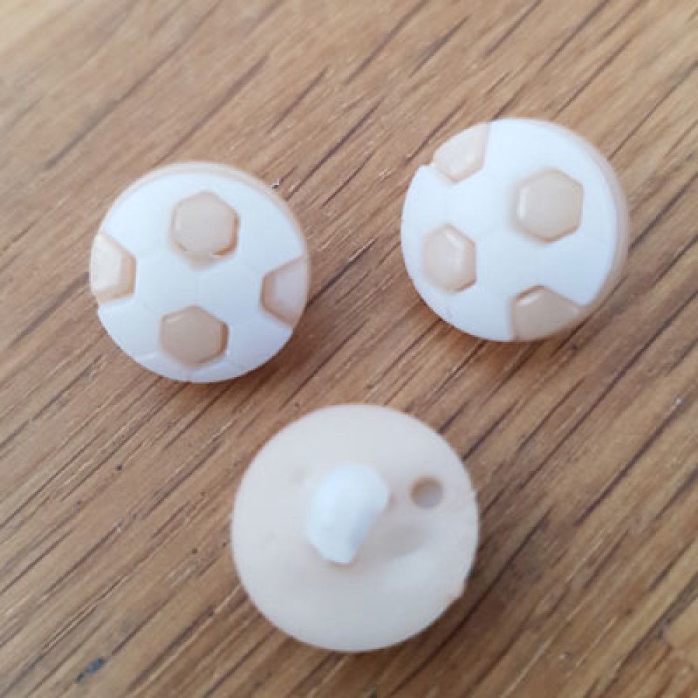 Fancy knapp för barn fotboll N°05 beige