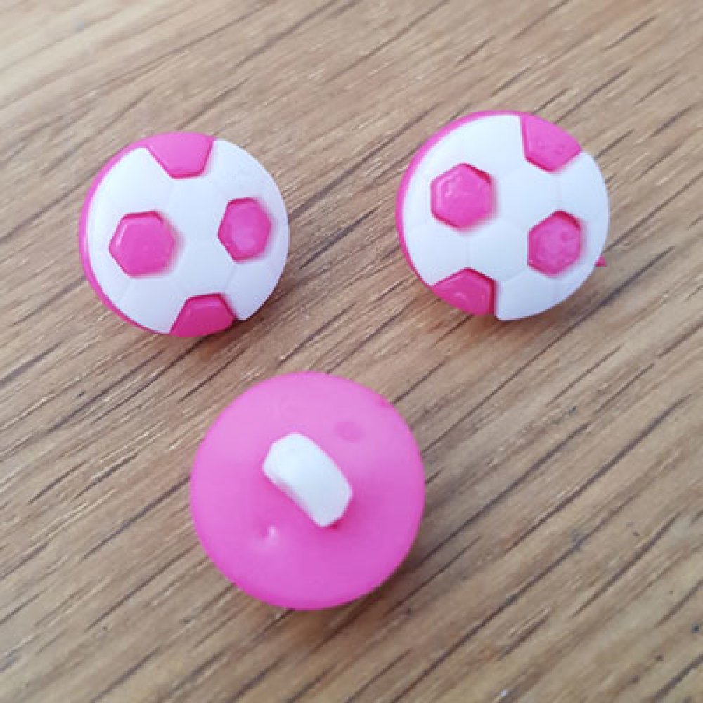 Fancy knapp för barn fotboll N°08 rosa