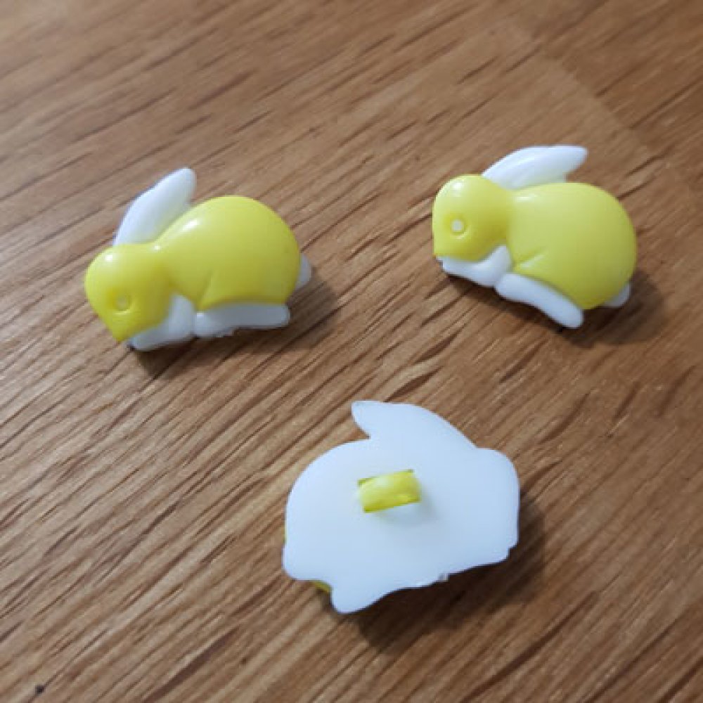 Knapp med kaninmotiv för barn nr. 08