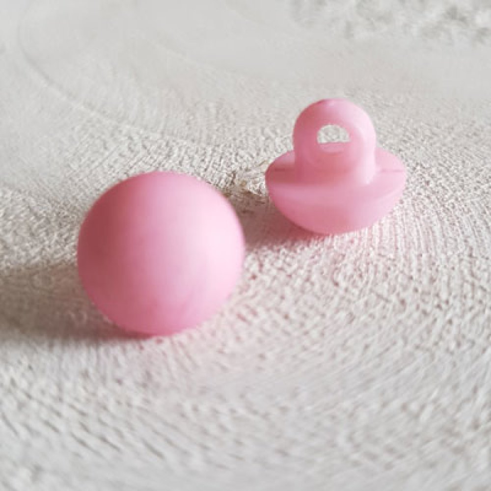 Fantasiknappar för barn och bebisar Demi Boule mönster N°04-06 Rosa