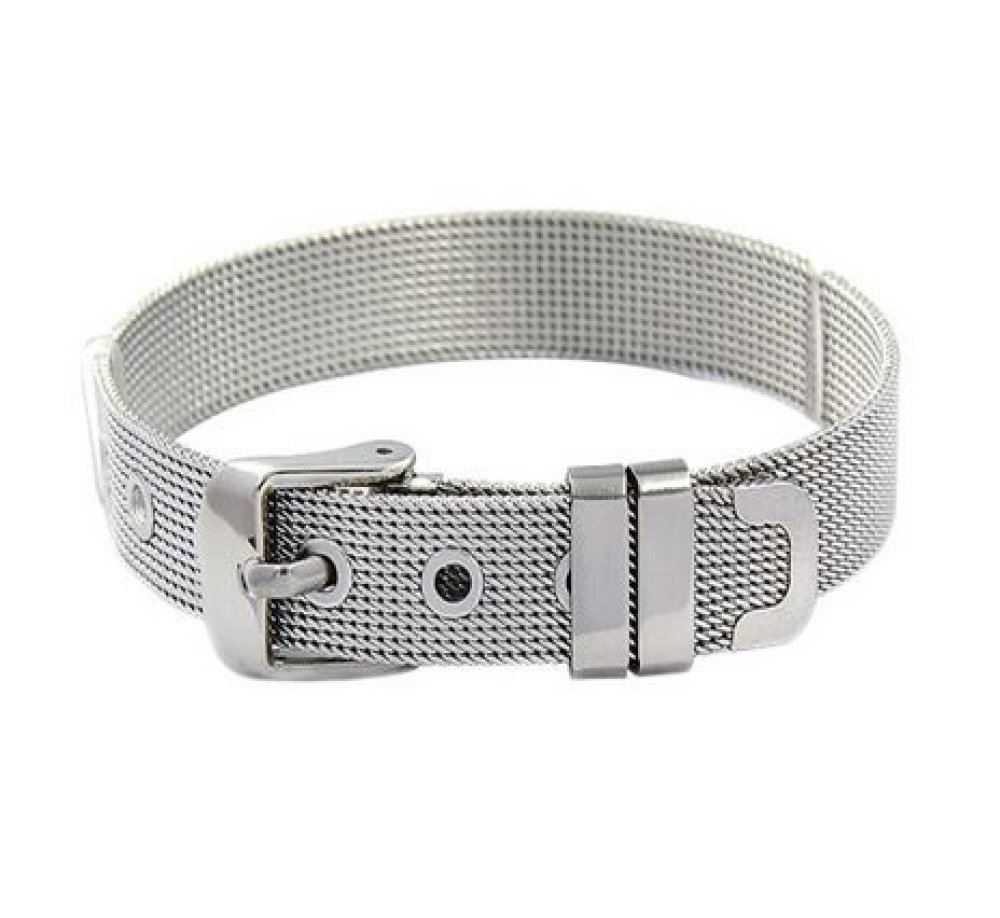 Rostfritt stål armband 10 mm Silver