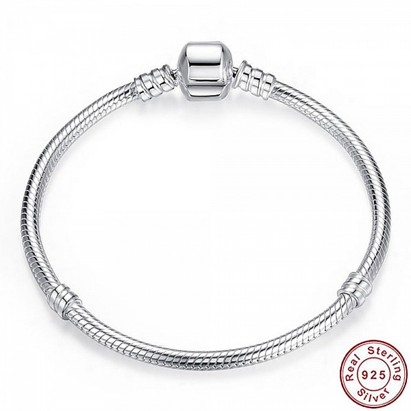 Bracelet Argent 925 Fermoir Clip 20 cm
