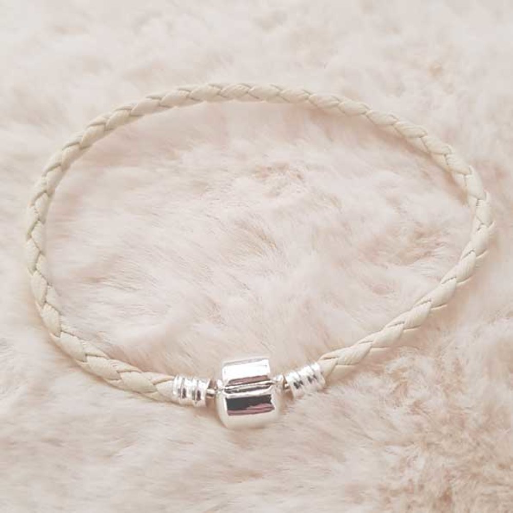 Europeiskt klipparmband vanligt 01 från 15 till 23 cm elfenben