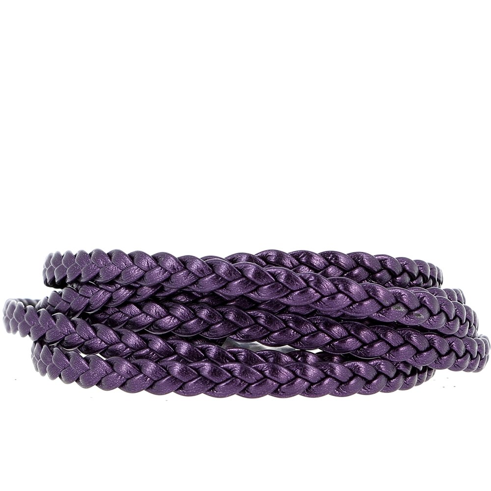 Europeiskt flätat klipparmband vanligt 03 FRÅN 15 TILL 23 CM Plum