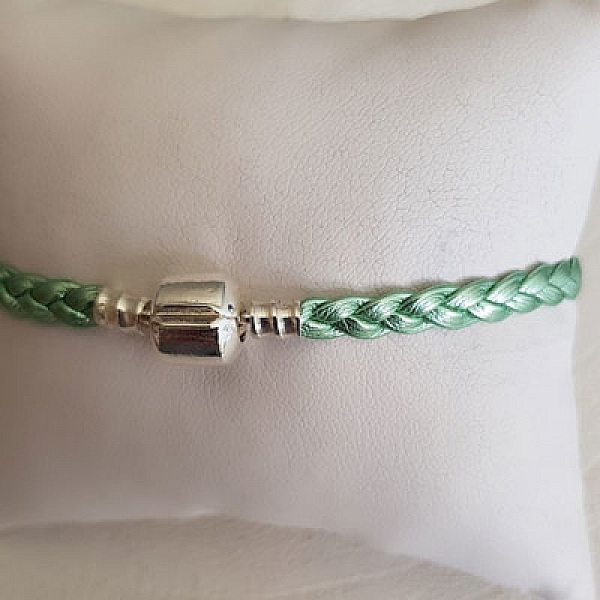 Europeiskt klipparmband vanligt 03 FR&Aring;N 15 TILL 23 CM Sylvergreen