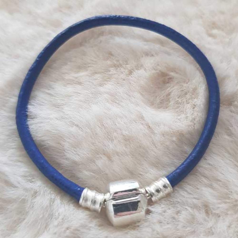 Europeiskt klipparmband vanligt 01 FRÅN 15 TILL 23 CM Blå